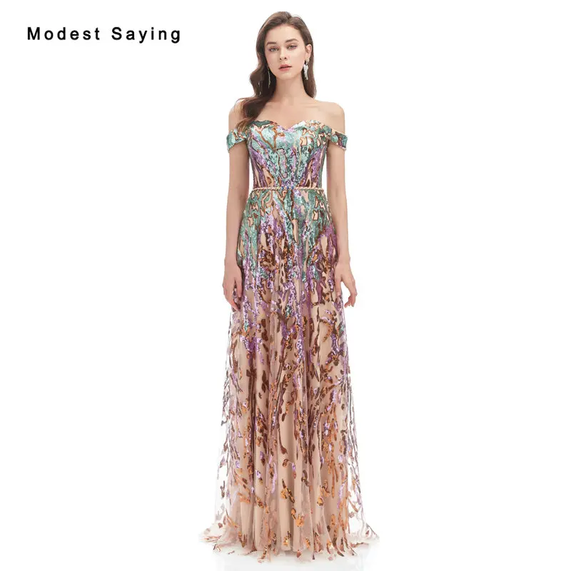 

Красочные блестящие Звездные вечерние платья трапециевидного силуэта с блестками, Новое поступление 2022, Официальные Вечерние платья с открытыми плечами для выпускного вечера