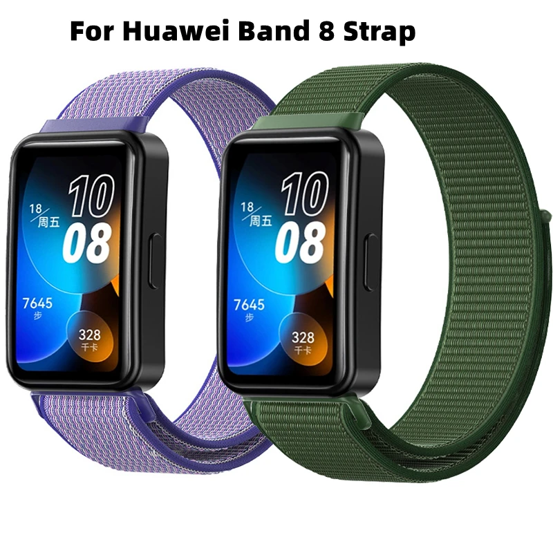 

For Huawei Band 8 Strap Adjustable Nylon Replacement Watch Band Bracelet For Huawei Band 8 Wristband Correa Accessories