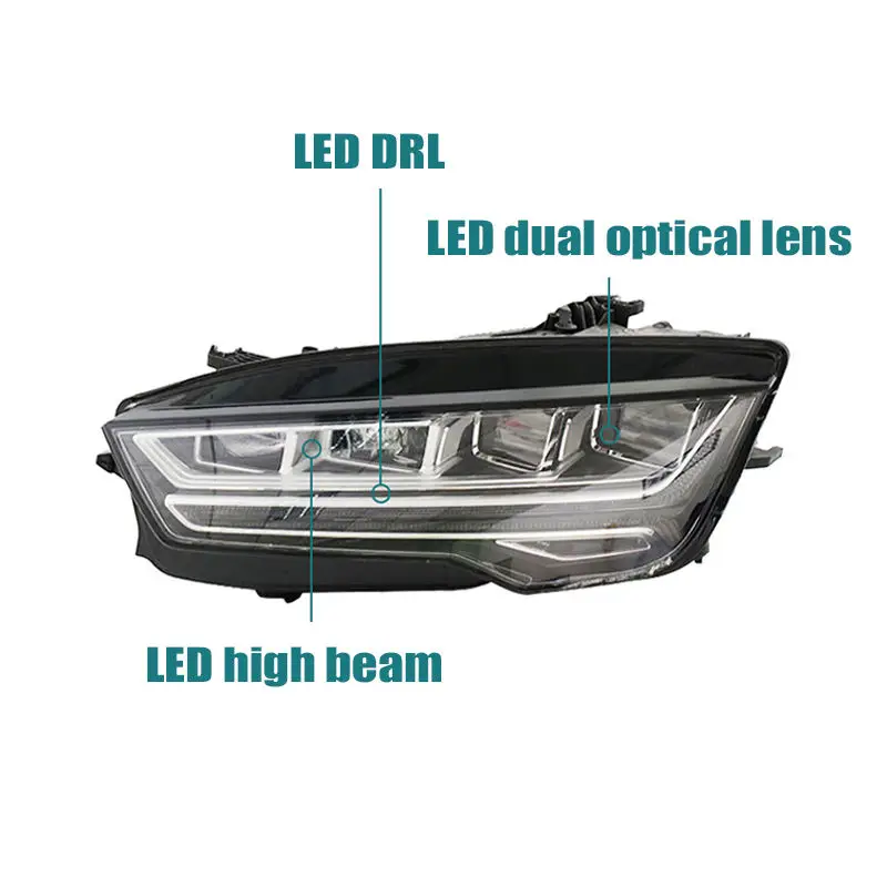 Для обновленной модели фар головного света для Audi A7 2011-2018 объектив проектора фара