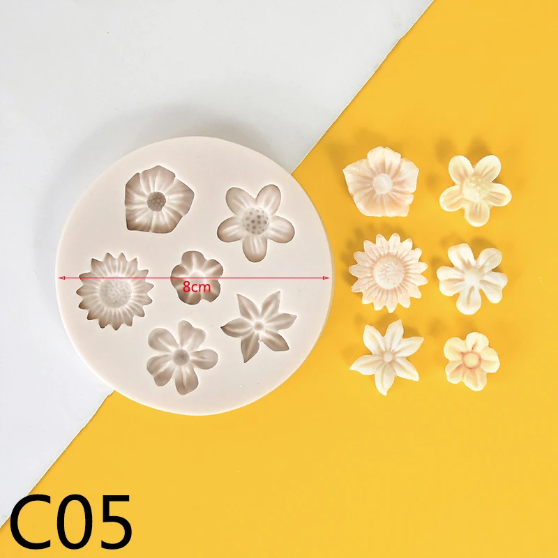 

Форма для выпечки силиконовая 3D хризантема