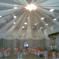 0 45m12m free shipping 12pcslot ceiling drape for wedding colorful sheer ice silk ceiling drapery for wedding party decoration