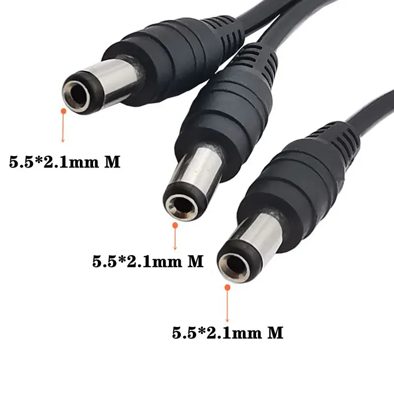 Шнур питания постоянного тока 2 1 мм * 1/2 19 В 24 0 4 одна розетка два штекера м/2 м