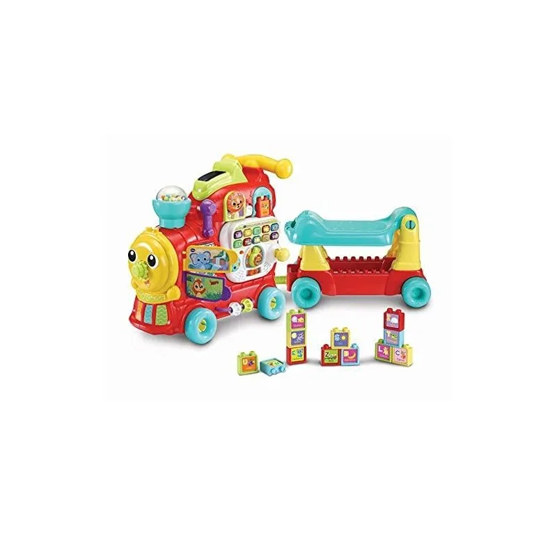 VTech Макси ABC поезд для прогулок, ходунок, тележек и дорожек для обучения ходить-дети + 1 год-версия ESP (3480-547822)