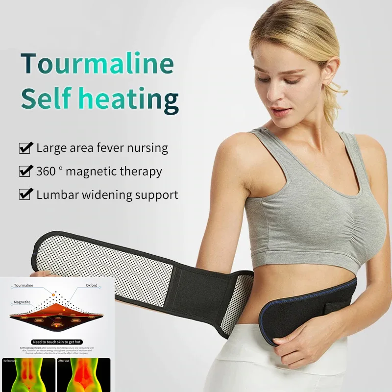 Adjustable Waist Trainer Belt Men Women Lower Back Brace Spine Orthopedic Breathable Lumbar Corset Self-Heating Magnetic Therapy