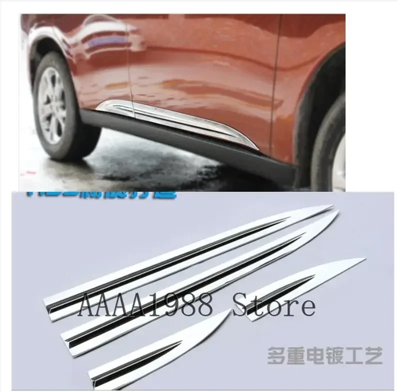 Фото Крышка боковой линии кузова двери для Mitsubishi Outlander 2013-2019 4 шт./компл. автомобильные аксессуары автомобильные чехлы автомобильный Стайлинг №1