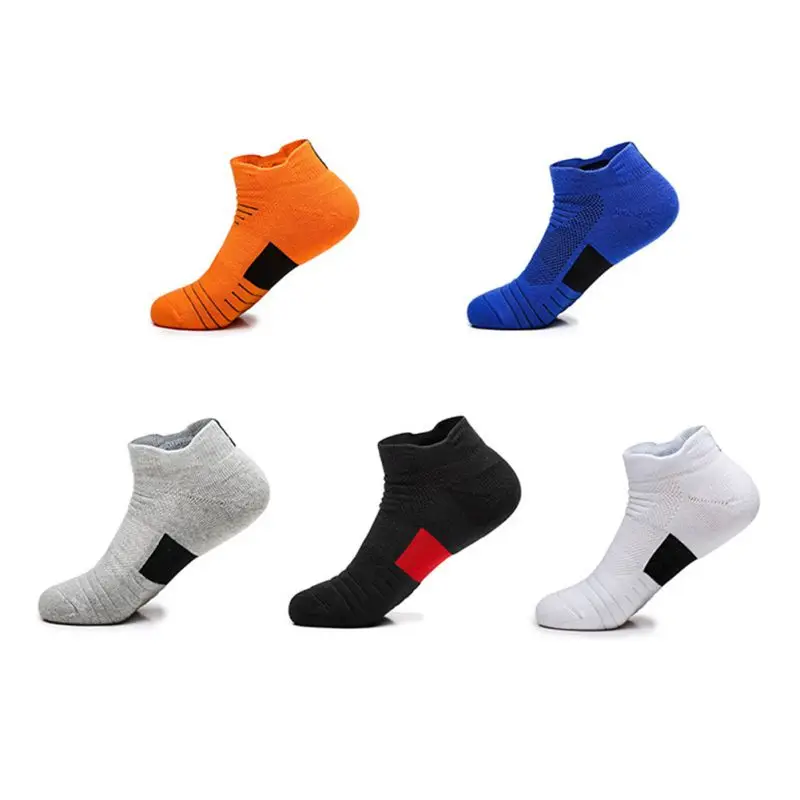

2pcs/Pair Socks Men Towel Bottom Non-slip Breathable Boat Socks Outdoor Short Tube Elite Quick-drying Sports Socks