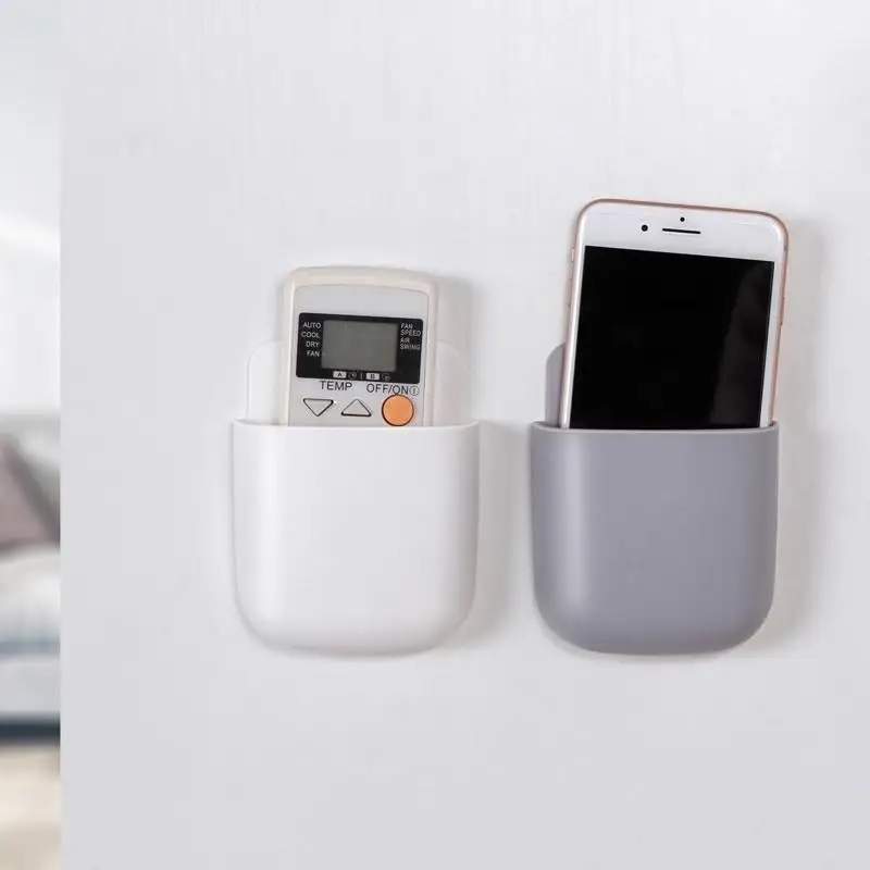 

1pcs Storage Box Remote Control Air Conditioner Storage Case Mobile Phone Plug Holder Stand Container Wall Mounted Organizer