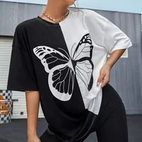 2022 Summer Women T Shirt Oversized T-shirt for Men  Tops for Women Short-sleeves Female Graphic Tees Clothing Fashion Blouse