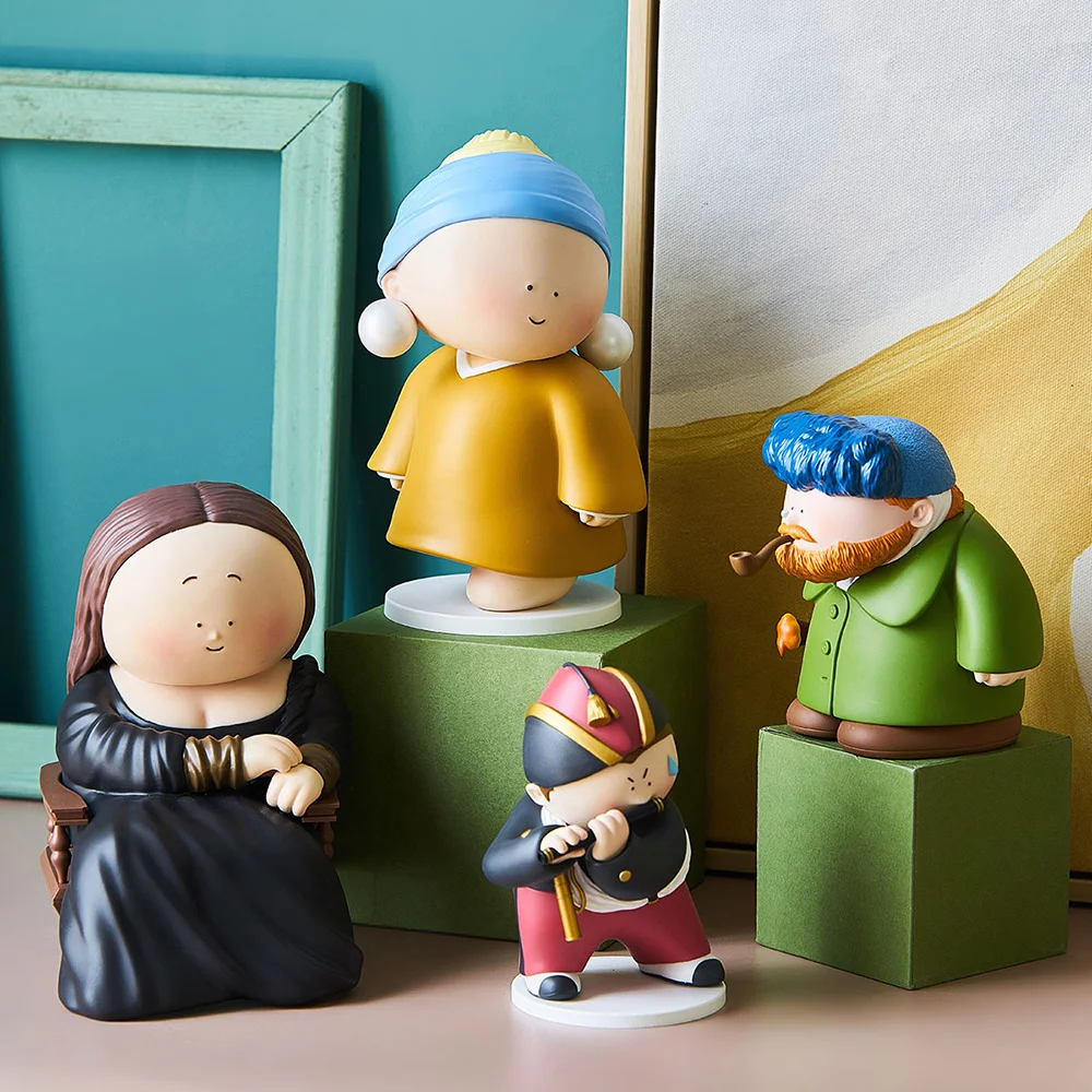 

Room Living Gift Creative Artist Figurines Desk Cartoon Character Model Nordic Home Decoration Accessories