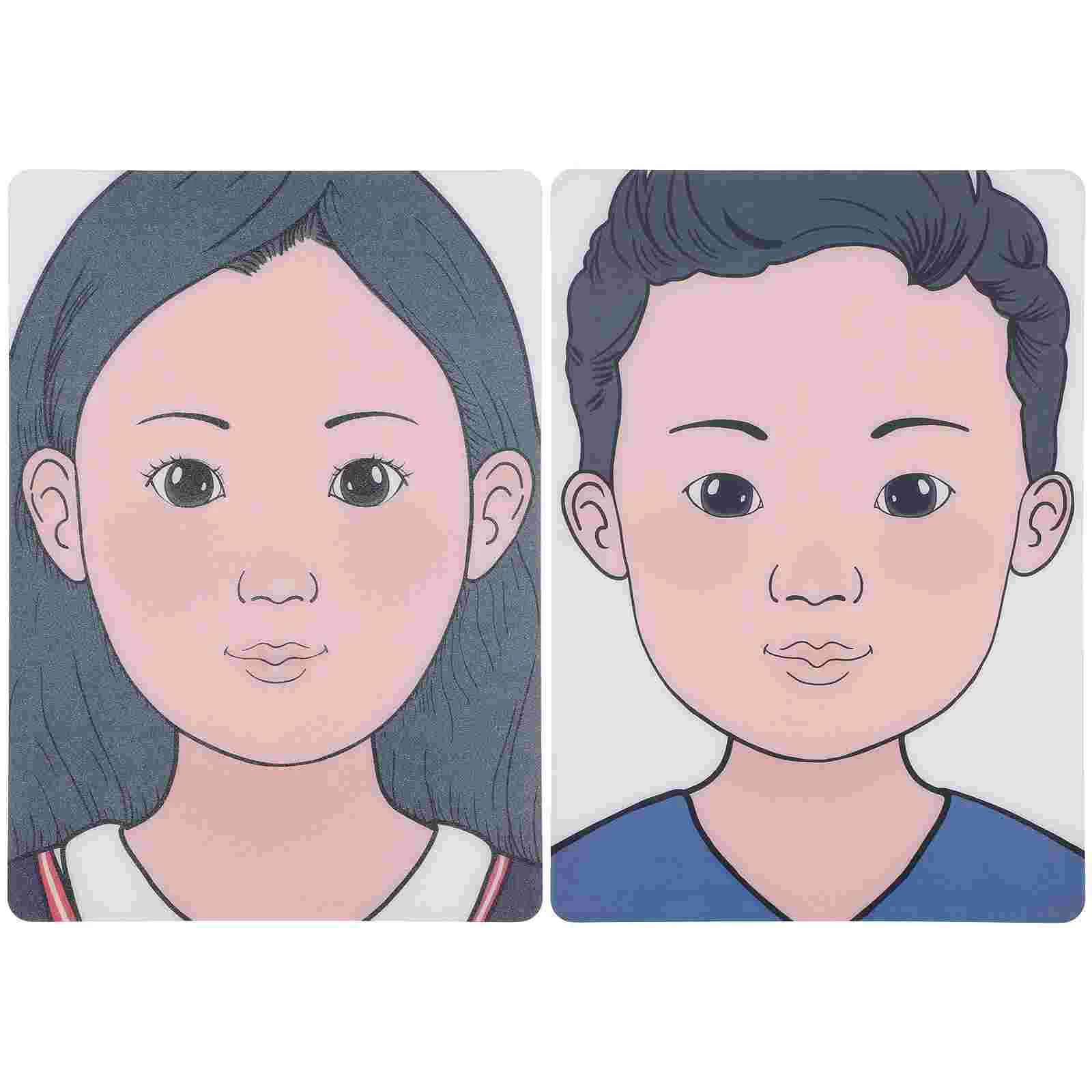 2 шт. доска для практики макияжа краска лица дизайн глаз модель тренировочный