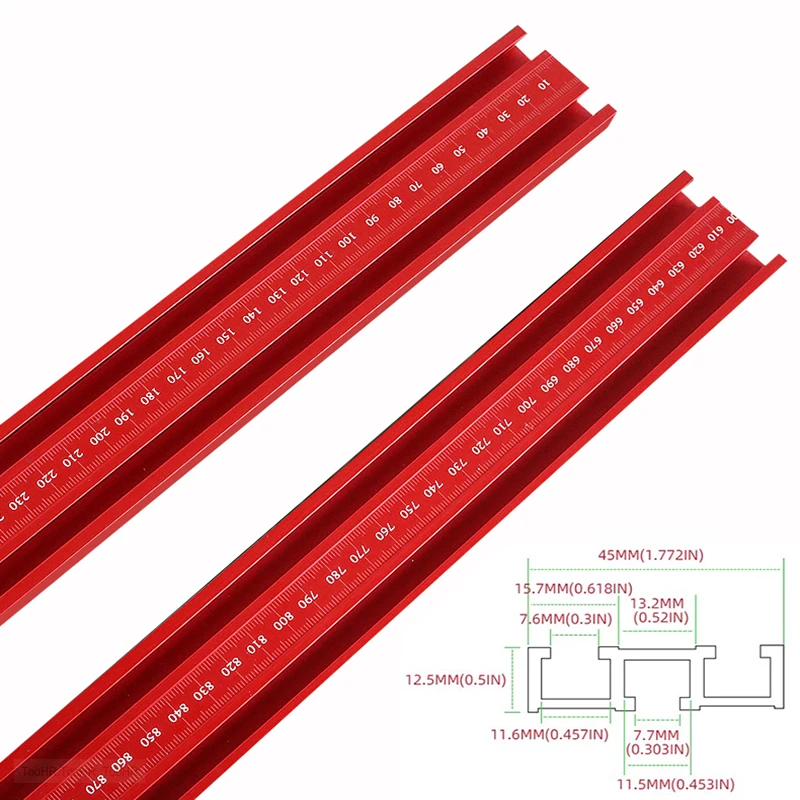 

Направляющая для стола «сделай сам», параллельная дорожка для деревообработки, направляющая, направляющая, слот для алюминиевой рейки, вспомогательный сплав, 300-3000 мм, Т-образный трек для деревообработки