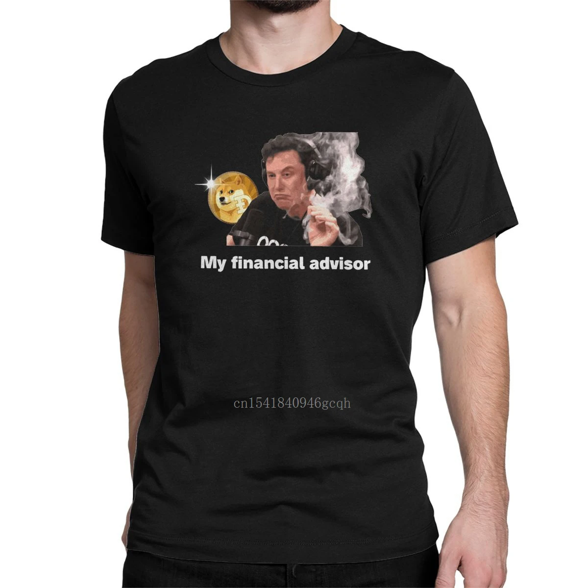 

Men's Dogecoin T Shirts Stocks Elon Musk 100% Cotton Clothes Awesome Short Sleeve Crew Neck Tee Shirt Plus Size T-Shirt