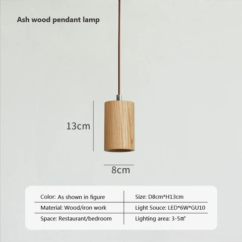 Скандинавская Подвесная лампа, современный деревянный светильник в виде бруска, креативный подвесной светильник для бара, салона, ресторана, дома, лампа из массива дерева