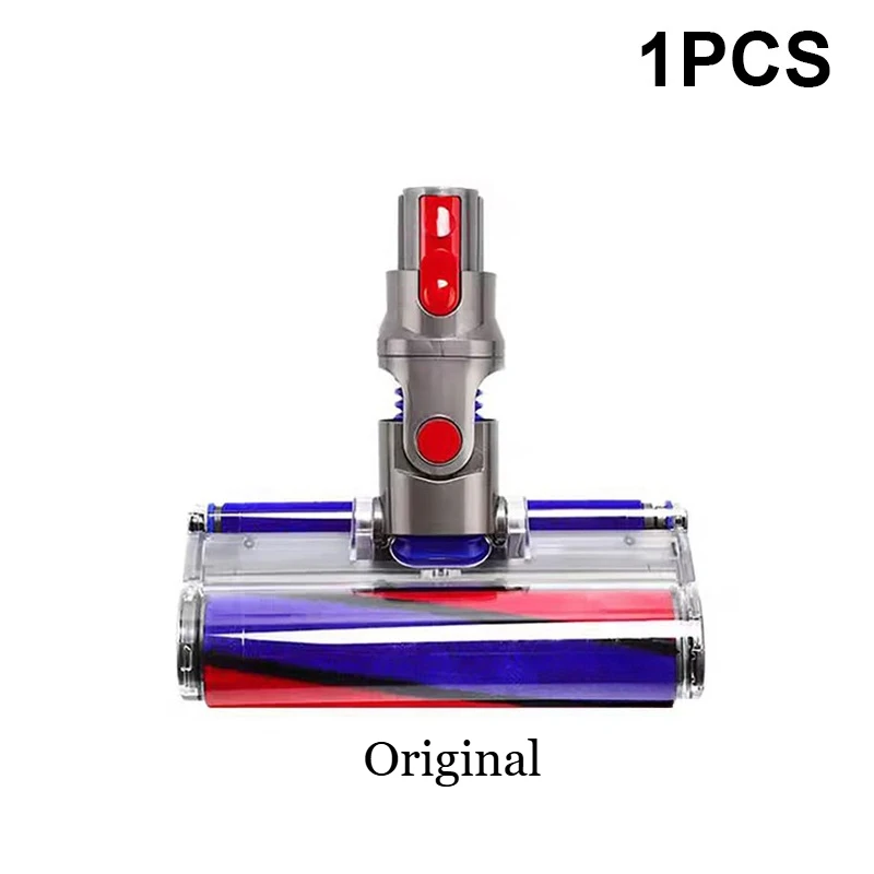 

Для Dyson V6 V7 V8 V10 V11 V15 Мягкая роликовая чистящая головка, щетка для пола, оригинальный пылесос, мягкая бархатная всасывающая головка