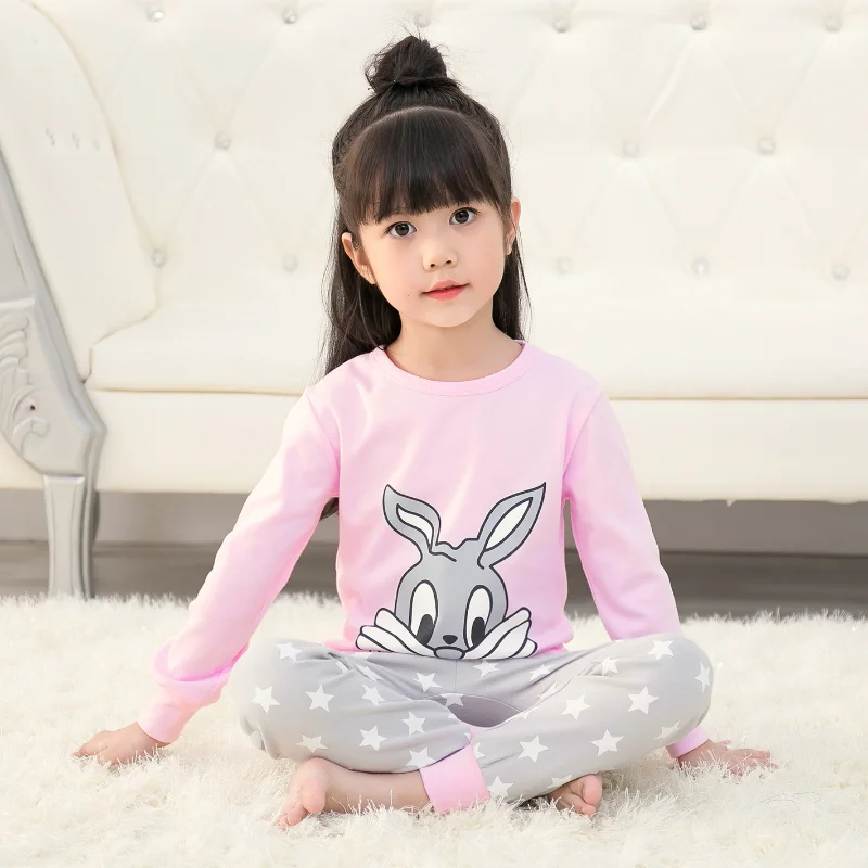 

Children Pajamas Spring Autumn Sets Long Sleeve Cartoon Kids Homewear Suit Boys Clothing Pajamas For Girls Toddler Baby Outfits
