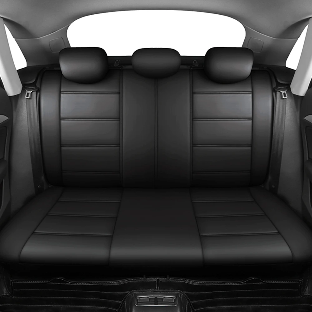 

Leather Car Seat Cover Set Interior Accessories For Volkswagen VW Touareg Van T4 T6 Volante Eso E-bora Touran Arteon pointer Mk1