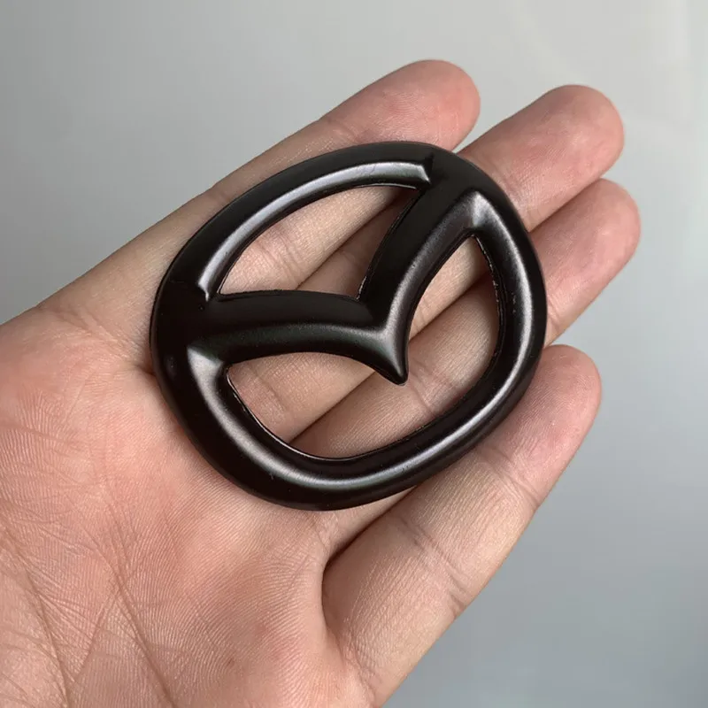 Aluminum Car Emblem Cover Stickers for Mazda Axela 323 CX5 CX3 CX6 RX7 MX5 CX9 CX7 Auto Logo Steering Wheel Badge Decals |
