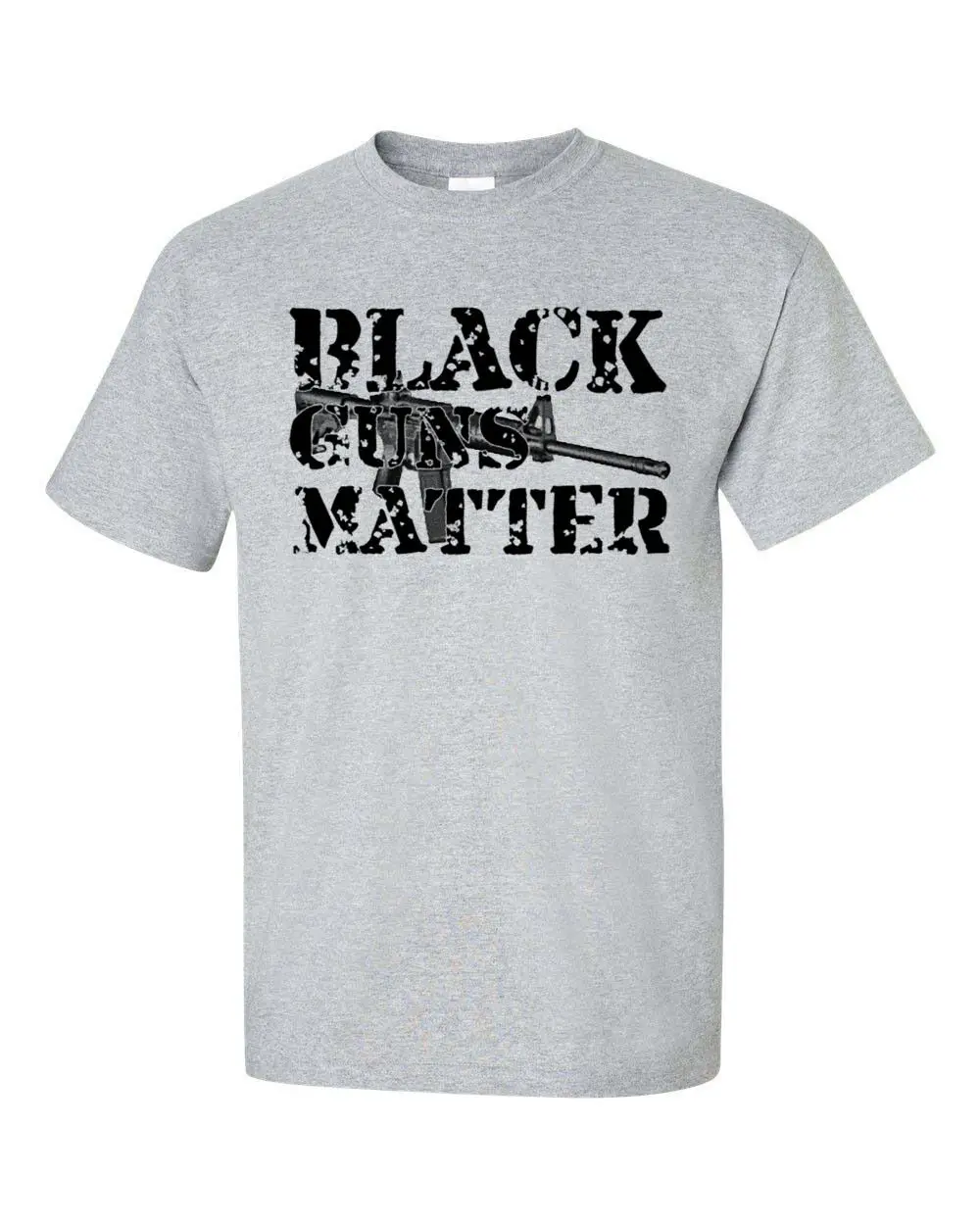 Черные пистолеты второе предложение оружие управление ими Мужская футболка 1365