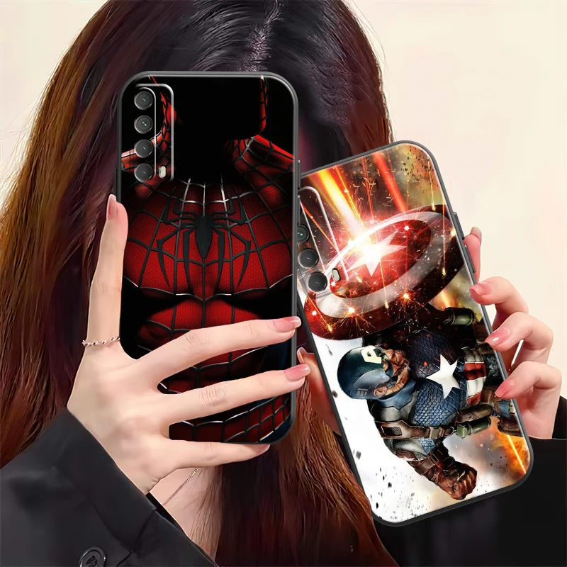 

Популярный чехол для телефона Marvel для Huawei P Smart Z 2019 2021 P20 P20 Lite Pro P30 Lite Pro P40 P40 Lite 5G, жидкий силиконовый мягкий