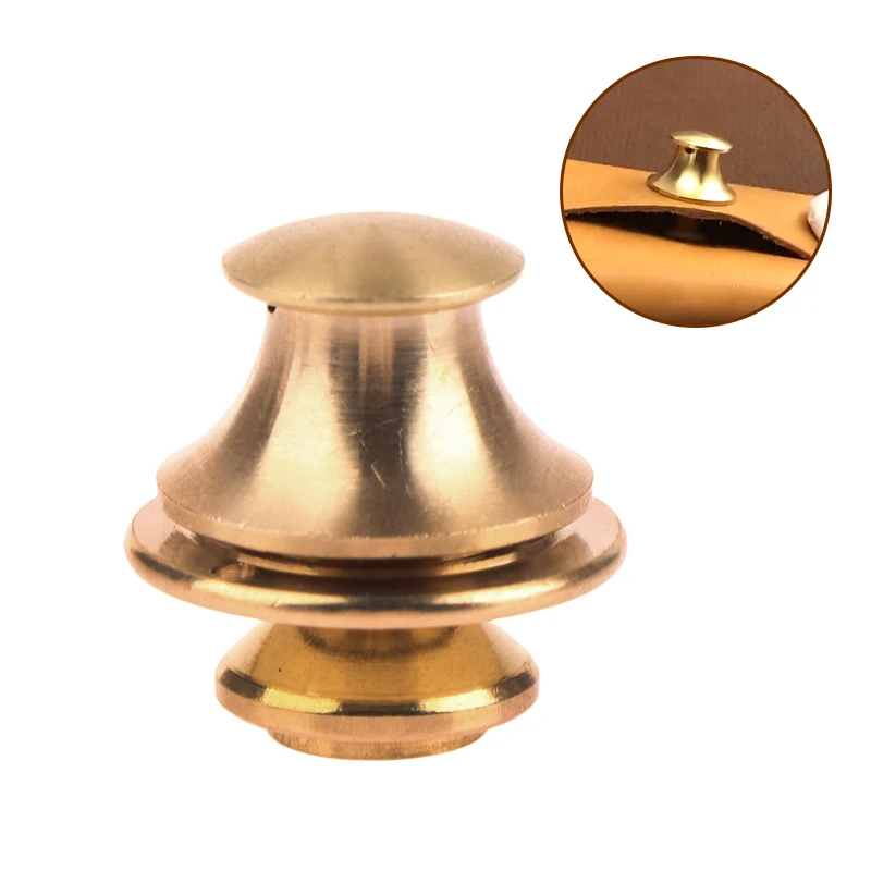 

1 piece Brass Bag Lock Spring Buckle Case Metal Insert Lock Round Head Decorate DIY Accessories Leather Craft Hardware
