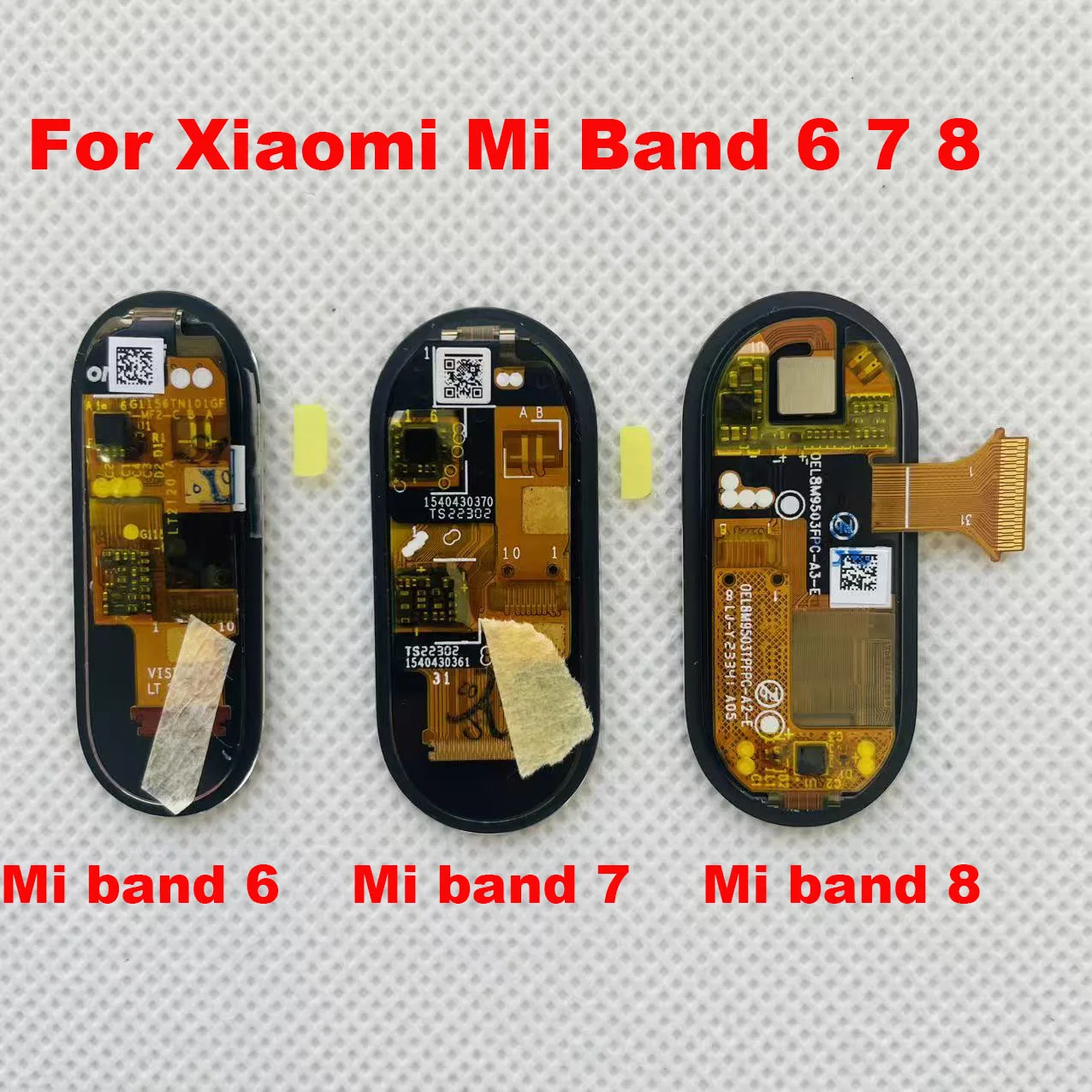 Фото Оригинальный AMOLED-дисплей для Xiaomi Mi Band 6 7 8, сенсорный экран, дигитайзер для смарт-браслета Xiaomi Band 6, умные часы, браслет №1