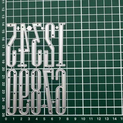 Металлические штампы цифры 0-9 для скрапбукинга