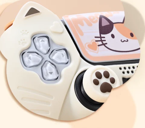 Силиконовый чехол Cute Calico Cat для Sony Dualsense 5