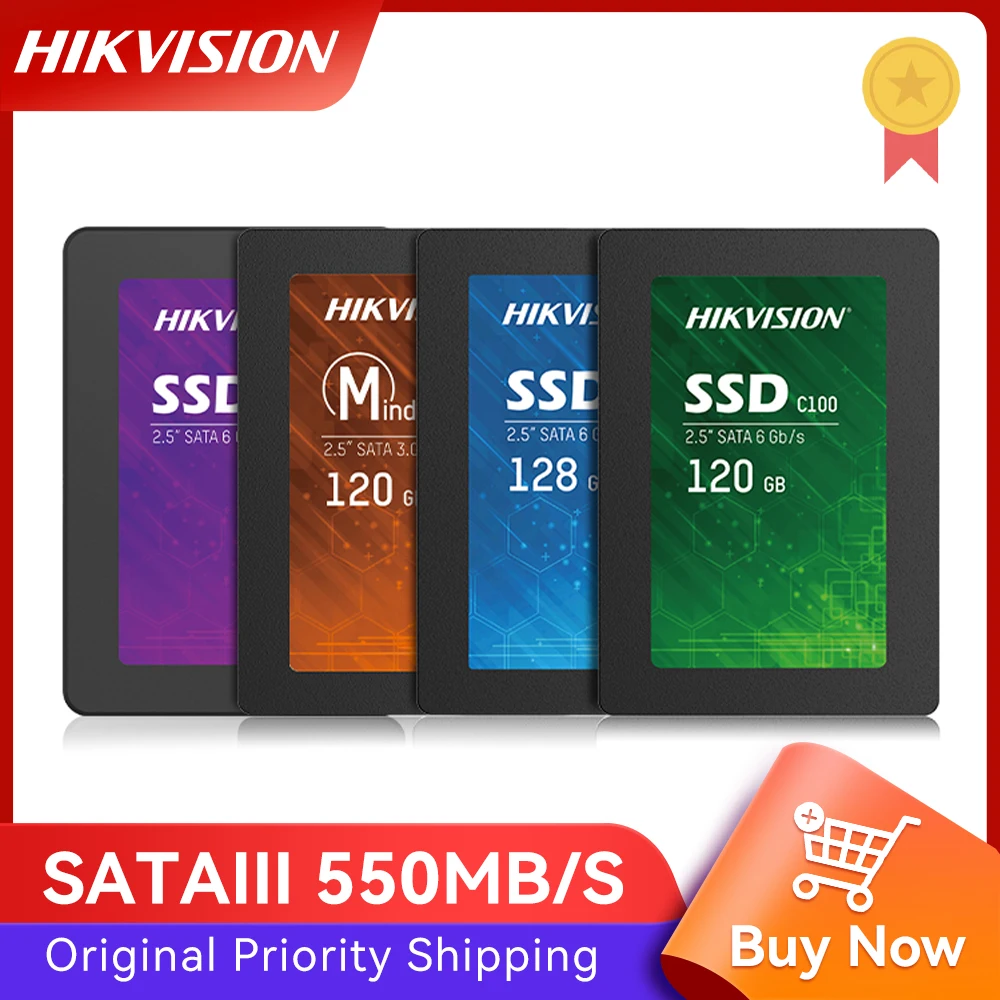 HIKVISION SSD 2.5 SATA C100 E100 minder 120gb128gb240gb480gb1tb Internal Solid State Drives Official Disk For Laptops Desktops