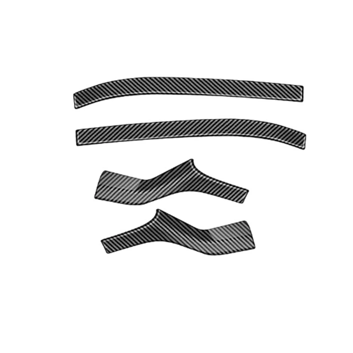 Автомобильные декоративные наклейки на зеркало заднего вида из углеродного