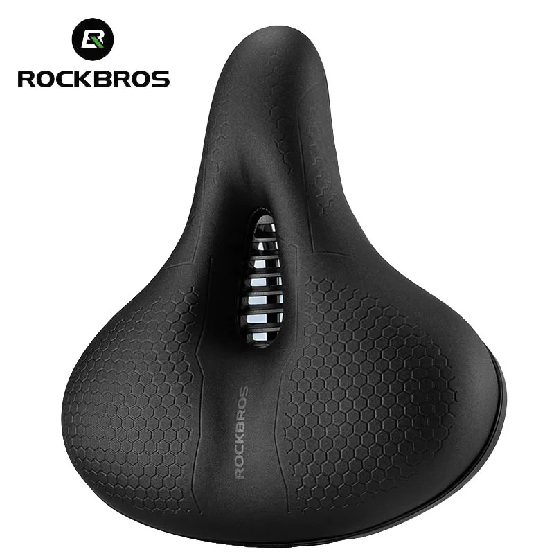 

ROCKBROS Ergonomics Bicycle Saddle Memory Sponge Road Bike MTB Seat Accessories Hollow Breathable PU Waterproof Damping Cushion