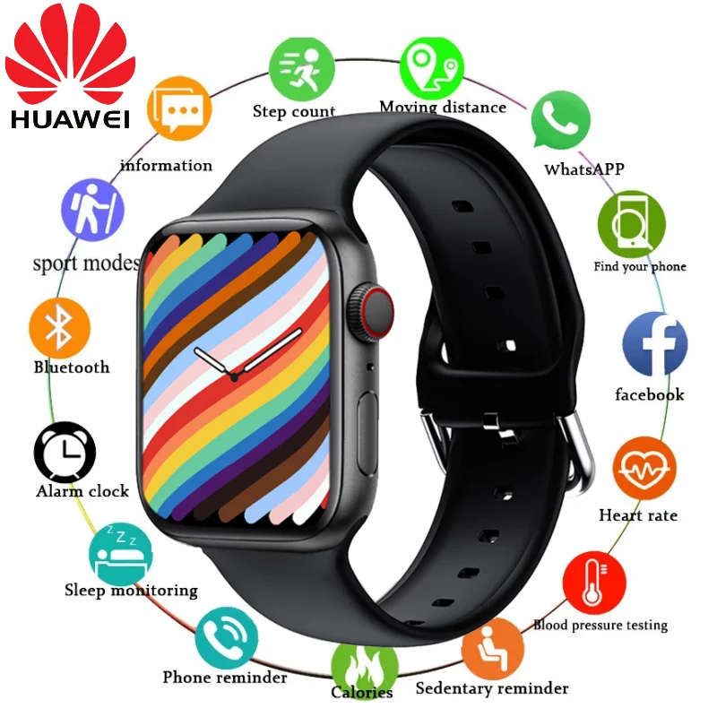 

Huawei Smart Watch IWO 14 I9 Pro Max Series 7 Bluetooth Call 44mm Blood Pressure Monitor Sports Fitness Smartwatch For Men Women