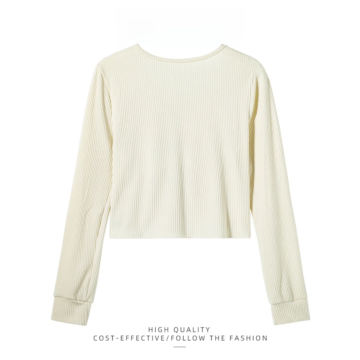 Paixiang/абрикосовая рубашка в тонкую полоску с квадратным воротником и складками