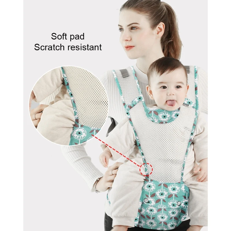 

Baby Carrier with Waist Stool Ergonomic Sling Wrap Hipseat Travel Hold Waist Belt Backpack Carrier Sling Hip Seat Breathable for