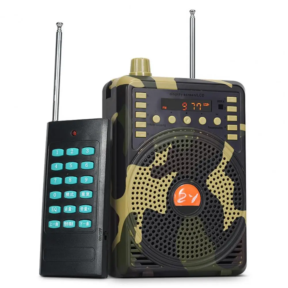 48W/38W Hunting Decoy Calls Electronic Bird Caller CamouflageElectric Hunting Decoy Speaker MP3 Speaker Remote Controller Kit