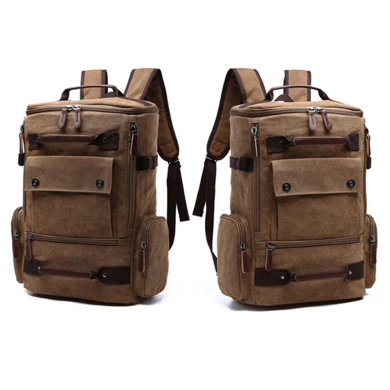 

Men's Backpack Vintage Canvas Backpack School Bag Men's Travel Bags Large Capacity Backpack Laptop Backpack Bag High Qualit