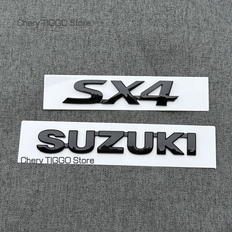 

ABS черный автомобильный капот передний капот гриль задний багажник эмблема логотип значок наклейка для SUZUKI SX4 задний багажник логотип эмблема аксессуары
