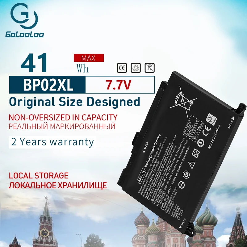 

Golooloo BP02XL Laptop Battery for HP Pavilion PC 15 15-AU 849909-850 849569-421 TPN-Q172 TPN-Q175 HSTNN-LB7H BP02041XL