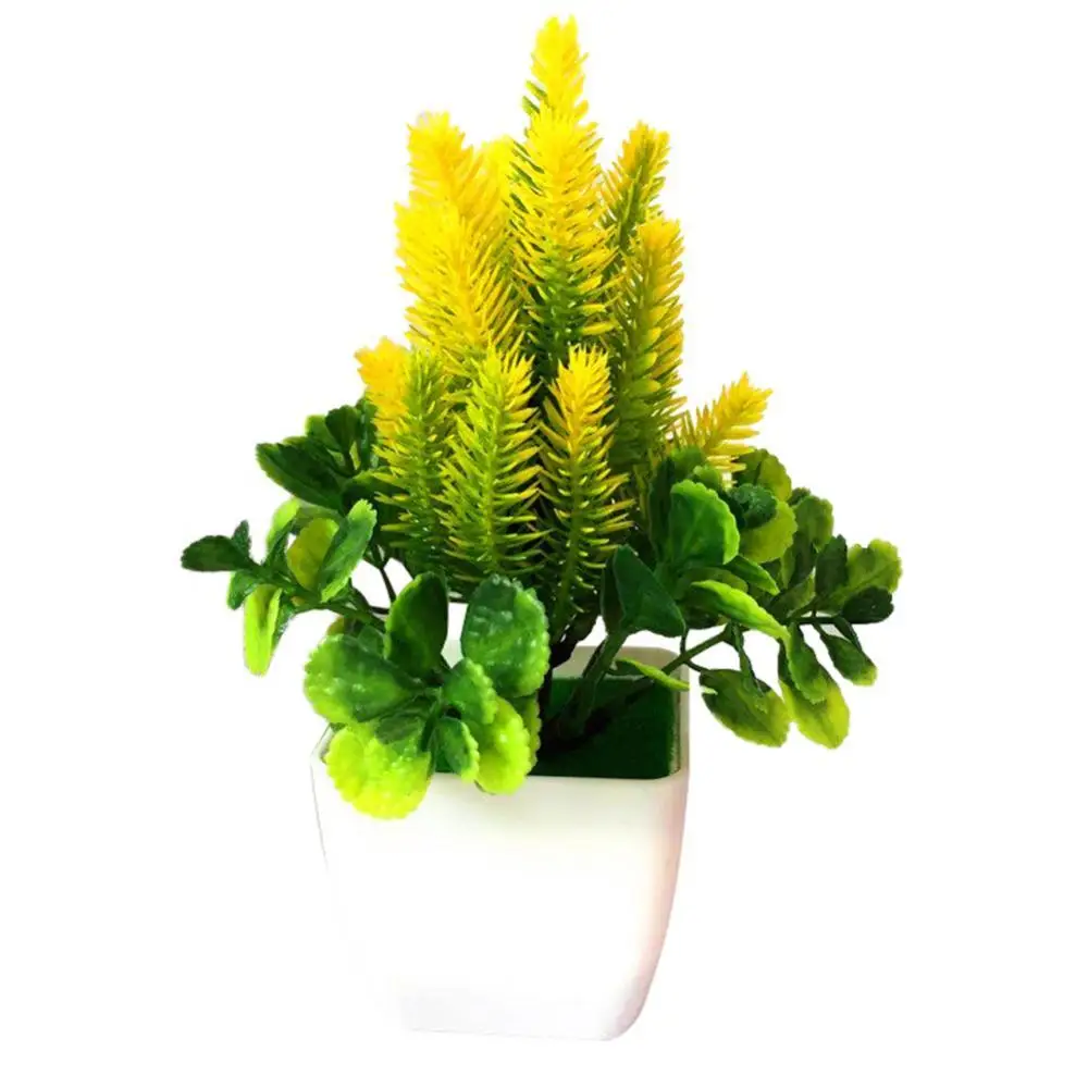

1Pc Artificial Flower Grass Potted Bonsai Living Room Office Garden Desk Decor