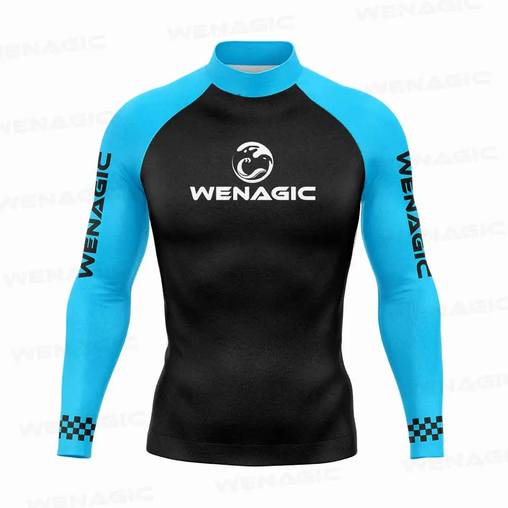 

Rash guard for Men Surfing Clothes Swimsuit Rashguard Surf Wear Uv Protection Water Sport Long Sleeve T-shirt Swimwear Suit
