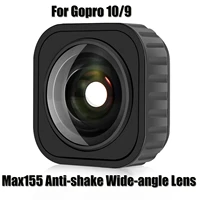 anti shake max lens mod for gopro hero 10hero 9 black ultra wide angle 155%cb%9a fov lens for gopro 109 black camera accessories