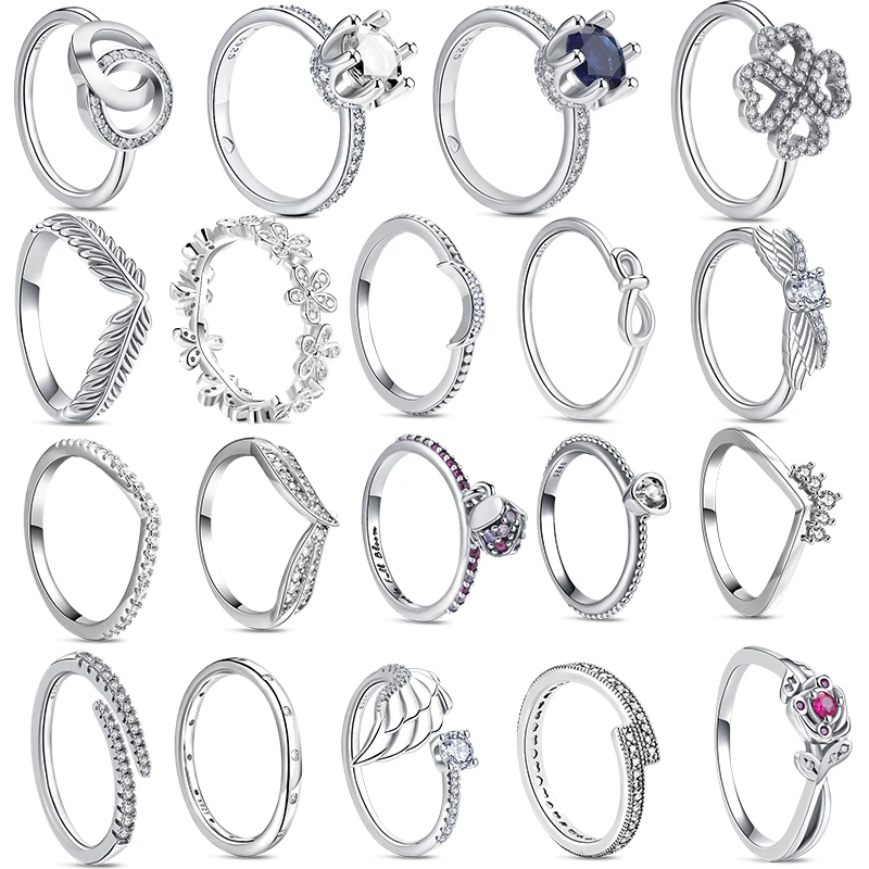 

Женское кольцо из серебра 925 пробы, с перьями и цветами