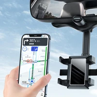 rearview mirror car phone holder ar navigation 360 degree rotating adjustable multi functional telescopic mount bracket
