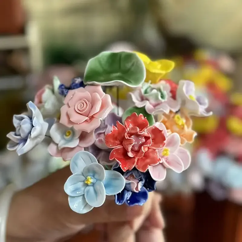 

10 шт. случайных керамических цветов