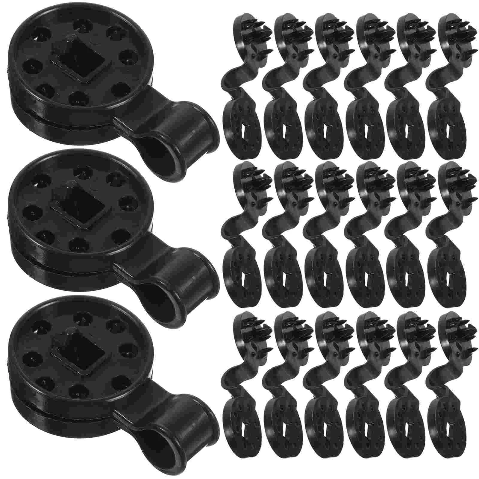 

100 Pcs Black Shade Cloth Fixing Tools Securing Clip Grip Greenhouse Clips Netting Plastic Clamps Sunshade