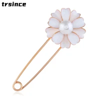 pearl flowers brooch female corsage collar pin jacket cardigan sweater large pin brooch clothing accessories
