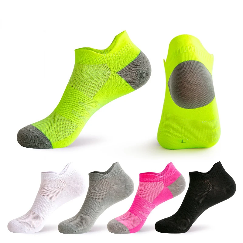 

Носки для бега, баскетбола, футбола, профессиональные спортивные носки, спортивные носки унисекс с защитой от пота, дышащие короткие носки для женщин и мужчин