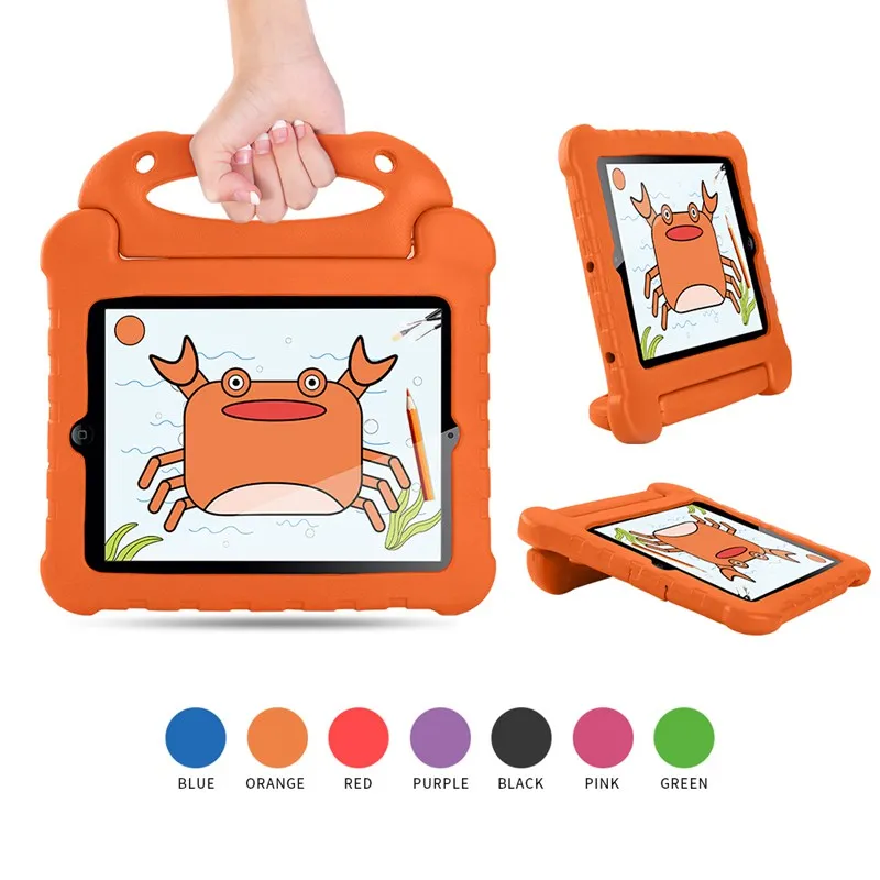 

Case for IPad 4 3 2 Non-toxic EVA Handgrip Stand Shock Proof EVA Cover Kids Children Safe Para Shell Coque A1416 A1458 A1459