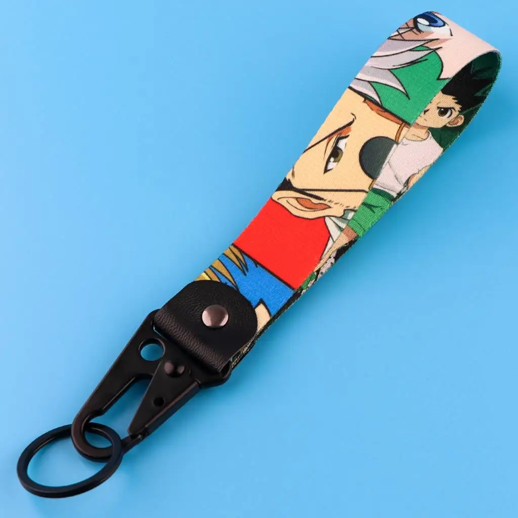 

AD2635 Japanese Anime HUNTER×HUNTER Short Lanyard for Keys Wrist Strap Car Keychain Tags Key Pendant Ribbon Accessories