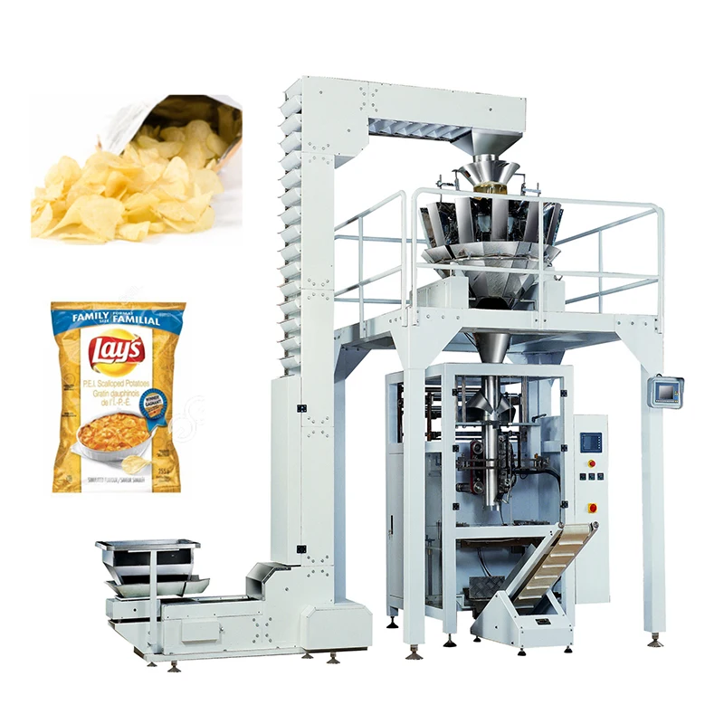 

10 head /puffed food/potato chips/crispy rice/fruit jelly/candy/pistachio/dumpling/chocolate/ horizontal packing machine