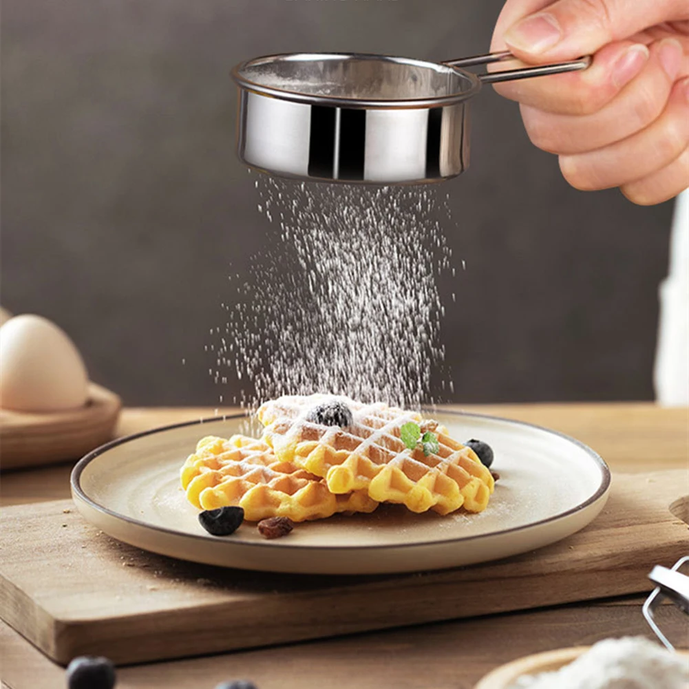 

1 Pcs Stainless Steel Wire Fine Mesh Oil Strainer Flour Colander Sieve Sifter Pastry Baking Tools Kitchen Accessories 2022 New